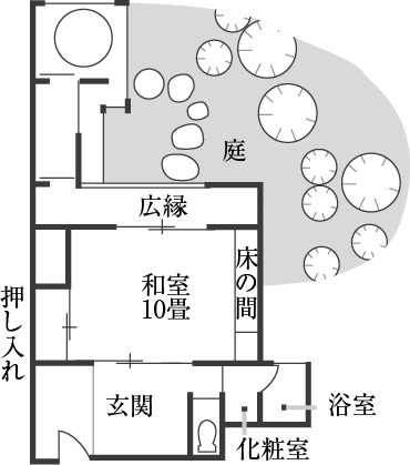 間取り図：飛鳥