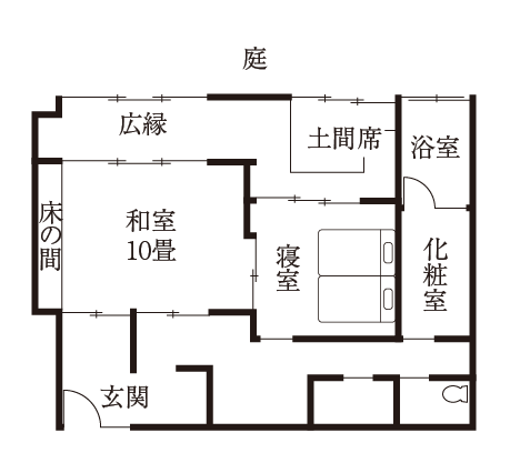 間取り図：萩